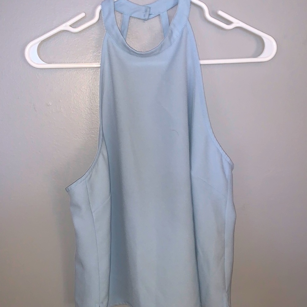 Open Back Halter Neck Top